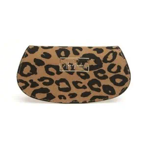 Alice Wheeler Glasses Case - Dark Leopard Print - Image 2