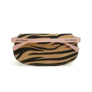 Alice Wheeler Glasses Case - Dark Zebra Print - Image 3