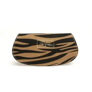 Alice Wheeler Glasses Case - Dark Zebra Print
