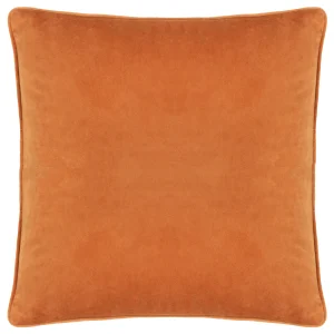Furn, Gretel Velvet Piped Cushion - Cloud Dust/Ginger - Image 2