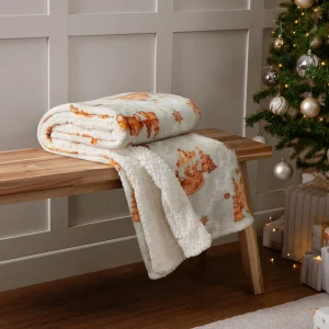 Furn - Gretel Sherpa Fleece Throw Cloud Dust