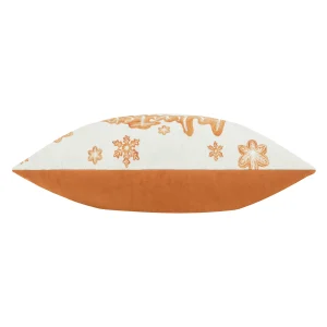 Furn, Gretel Winter Wonderland Embroidered Cushion - Cloud Dust/Ginger - Image 2