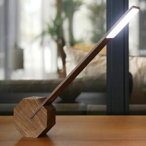 Octagon One Desk Lamp - Walnut  - JX22
