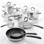 Gourmet Stainless Steel Cookware Set, 8 Piece Set  - vj