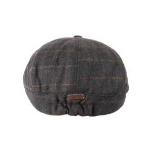 Heritage Traditions Peaky Stud Cap - Blue Box Tweed - Image 4
