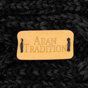 Aran Cable Knit Headband – Black - Image 3