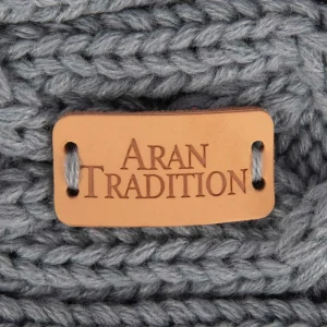 Aran Cable Knit Headband – Steel - Image 3