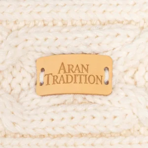 Aran Cable Knit Headband – Cream - Image 3