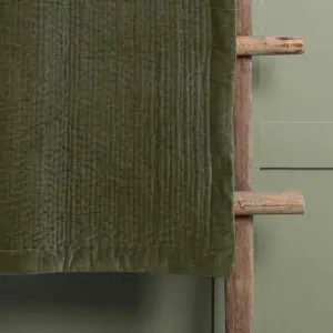 Voyage Maison, Haze Velvet Quilted Throw - Sage - Image 3