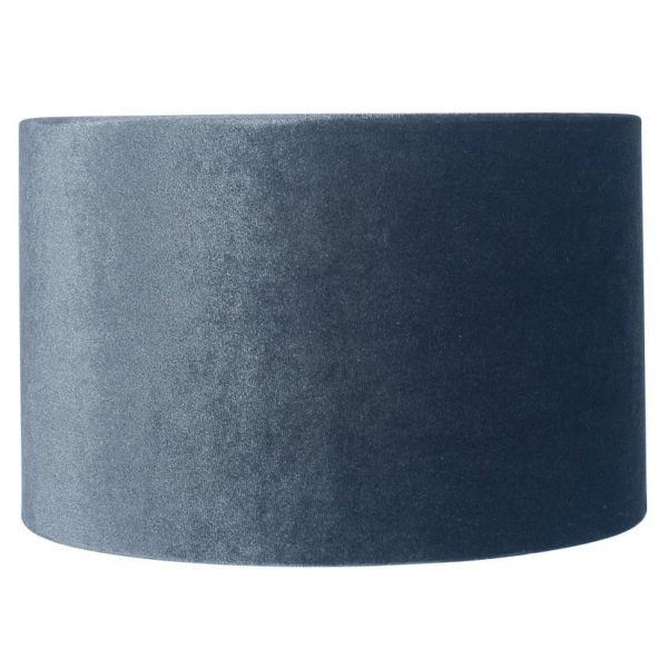 Bow Slate Velvet Cylinder Shade, 40cm - Jaro - Jaro Design Studio - 1