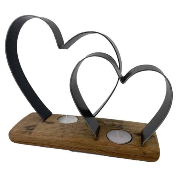 Twin Heart Tea-Light Holder