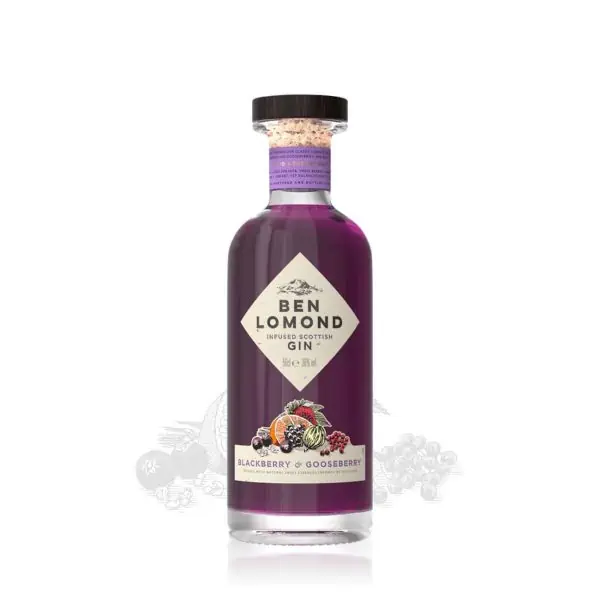 Ben Lomond Blackberry and Gooseberry Gin, 50cl