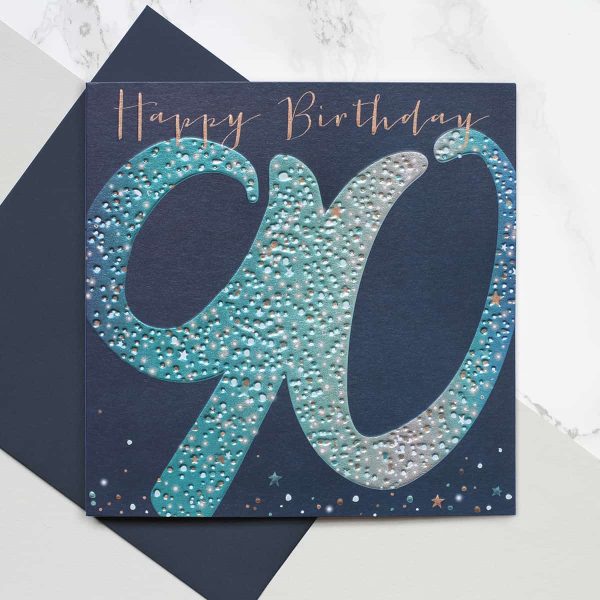 Belly Button Designs, 90th Birthday Blue - Jaro - Jaro Design Studio - 1