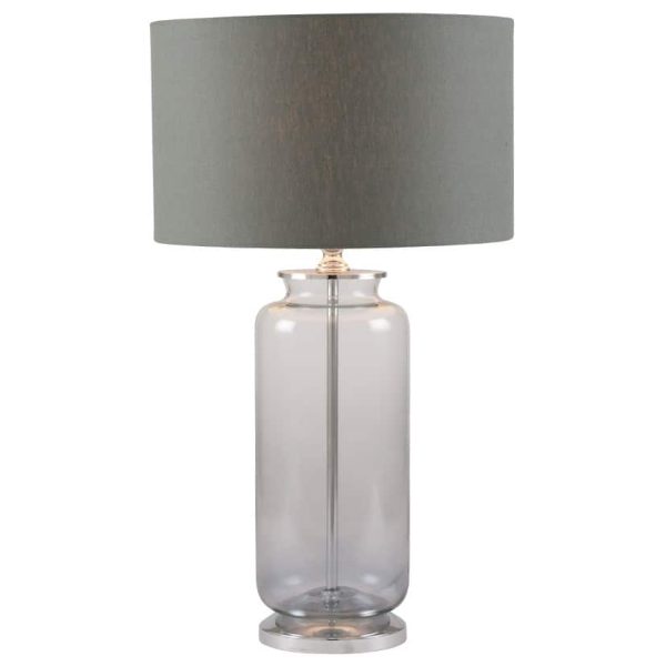 Vivienne Grey Ombre Glass Table Lamp - Jaro - Jaro Design Studio - 1