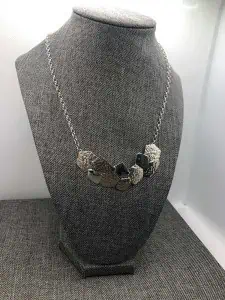 Pavement Summer Necklace, Sterling Silver by Chris Lewis - Image 3