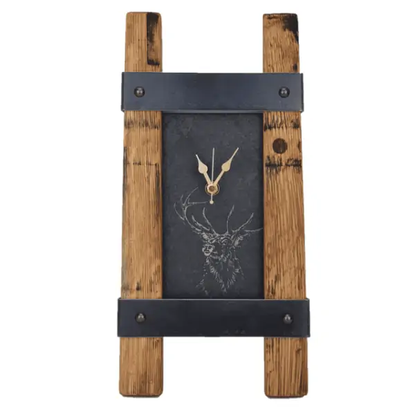 Stag Slate Twin Stave Clock - Jaro