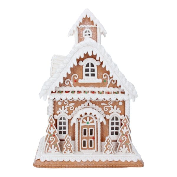 Gisela Graham, LED Gingerbread House Ornament, 36cm - Jaro Design Studio - 1