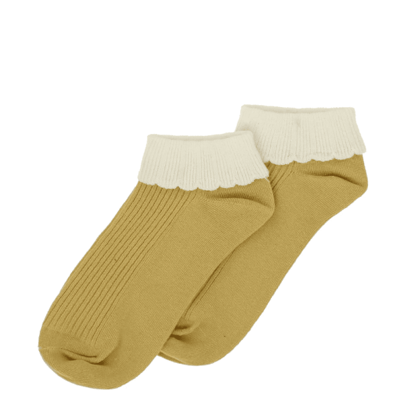 Cuff Trainer Pastel Socks, Ochre - Jaro - Jaro Design Studio - 1