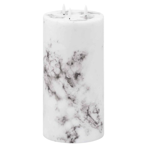 Luxe Collection, Natural Glow Marble Effect LED Candle - Jaro - Jaro Design Studio - 1