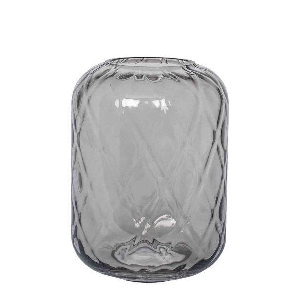 Smoked Grey Glass Quadrant Vase, Small - Jaro - Jaro Design Studio - 1