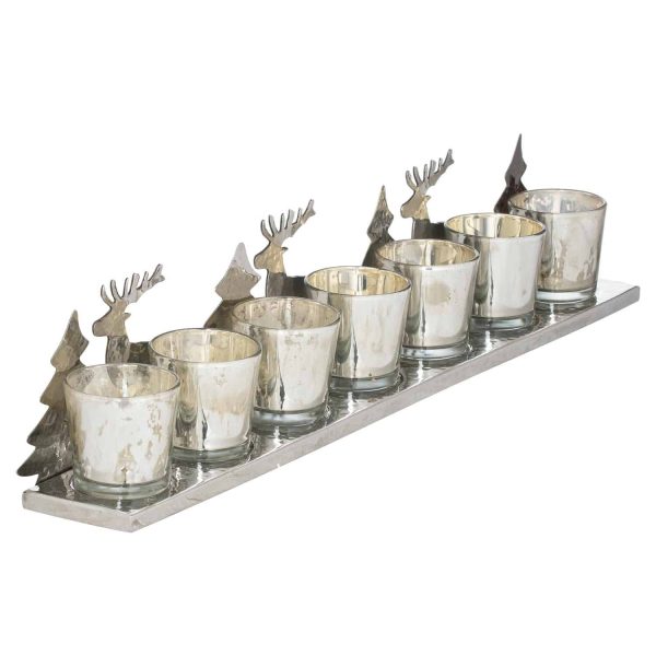 Noel Silver Seven Tealight Holder - Jaro Design Studio - 1