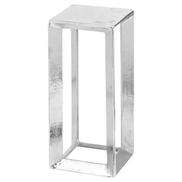 Farrah Collection Silver Plant Stand, Small - Jaro - Jaro Design Studio - 1