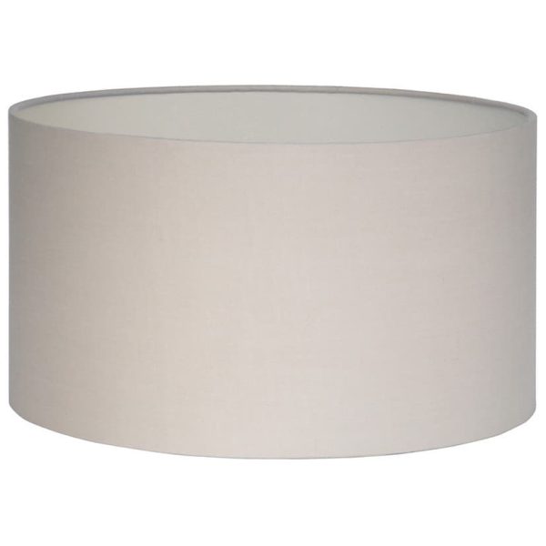 Harry Taupe Poly Cotton Cylinder Drum Shade, 35cm - Jaro - Jaro Design Studio - 1