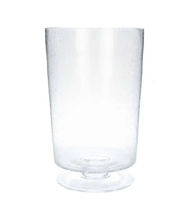 Clear Bubble Glass Leon Vase, Large