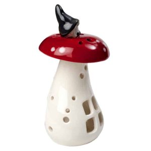 Lantern Gnome on Mushroom, Small  - JX22