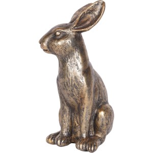 Laura Ashley Antiqued Small Sitting Hare Sculpture - Image 4