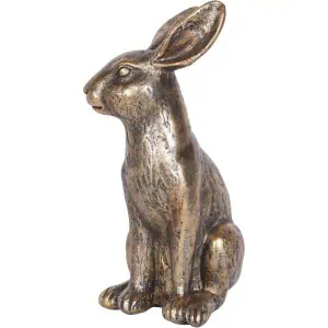 Laura Ashley Antiqued Small Sitting Hare Sculpture - Image 4