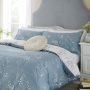 Laura Ashley Pussy Willlow Dark Seaspray Blue Duvet Set, King Size - vj
