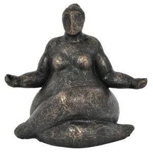 Libra, Freya Meditating Feminine Form Resin Sculpture