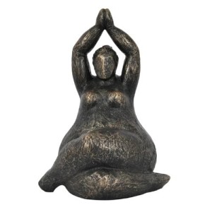 Libra, Iris Praying Feminine Form Resin Sculpture