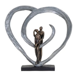 Libra, Love Sculpture In Circular Heart