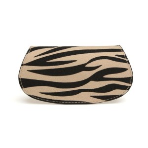 Alice Wheeler Glasses Case - Light Zebra Print - Image 4