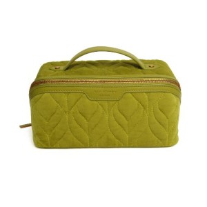 Alice Wheeler Velvet Train Case – Lime
