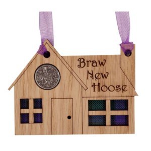 Quirky Tartan Lucky Sixpence - Braw New Hoose