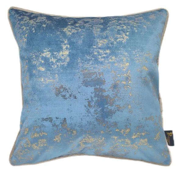 Malini Paul Moneypenny – Spoiltrotton Cushion, Blue/Gold