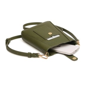 Alice Wheeler Kensington Phone Cross Body Bag - Olive - Image 3