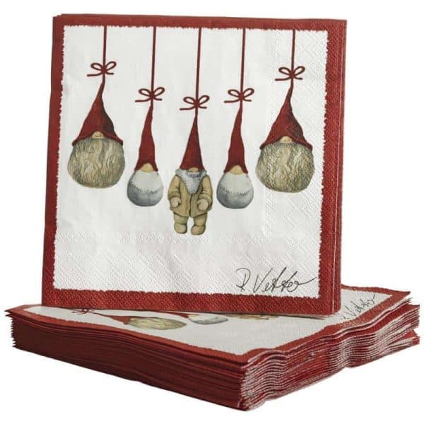 Paper Napkins Santas, 25x25cm  - JX22