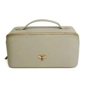 The London Train Case Co. Luxury Travel Train Case, Pistachio - Image 2