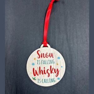 Quirky Tartan - Whisky Is Calling Hanging Bauble