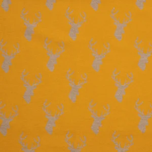 Stag Super Soft Jacquard Scarf - Yellow - Image 3