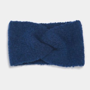 Sarta, Royal Blue Plain Texture Knitted Headband
