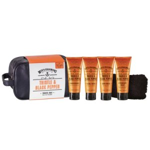 Scottish Fine Soaps Thistle and Black Pepper Travel Bag