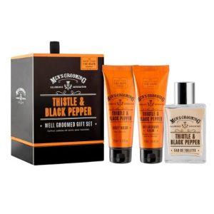 Scottish Fine Soaps Thistle and Black Pepper Well Groomed Gift Set