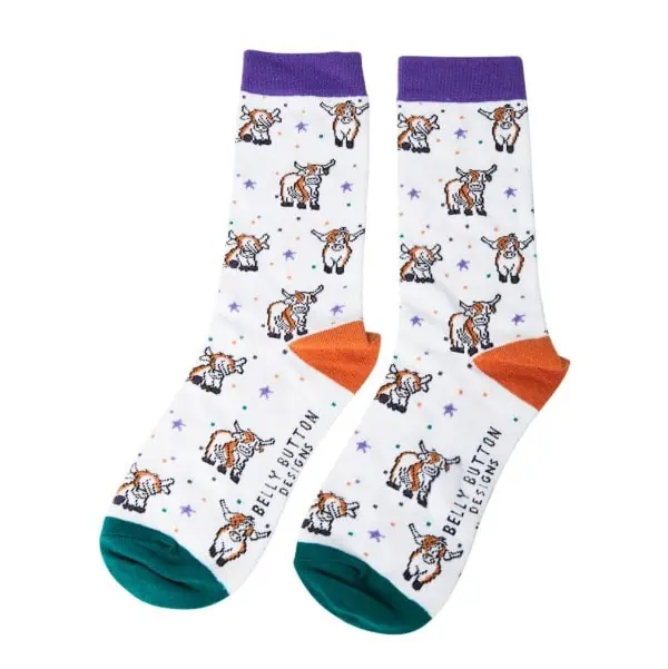 Belly Button Socks – Highland Cow