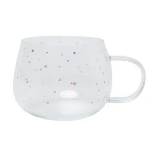 Belly Button Bubble Stars Glass Mug