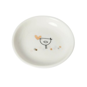 Belly Button Bubble ‘Bird and Heart' Mini Trinket Dish